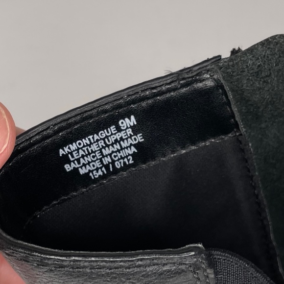 Anne Klein Sport Wedge Booties Women Sz 9 Montague Black Leather Silver Buckle - Picture 8 of 15